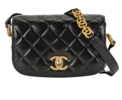 Mini Messenger, Leather, Black, UJLTCXGJ(2021/25), DB/E, 2*